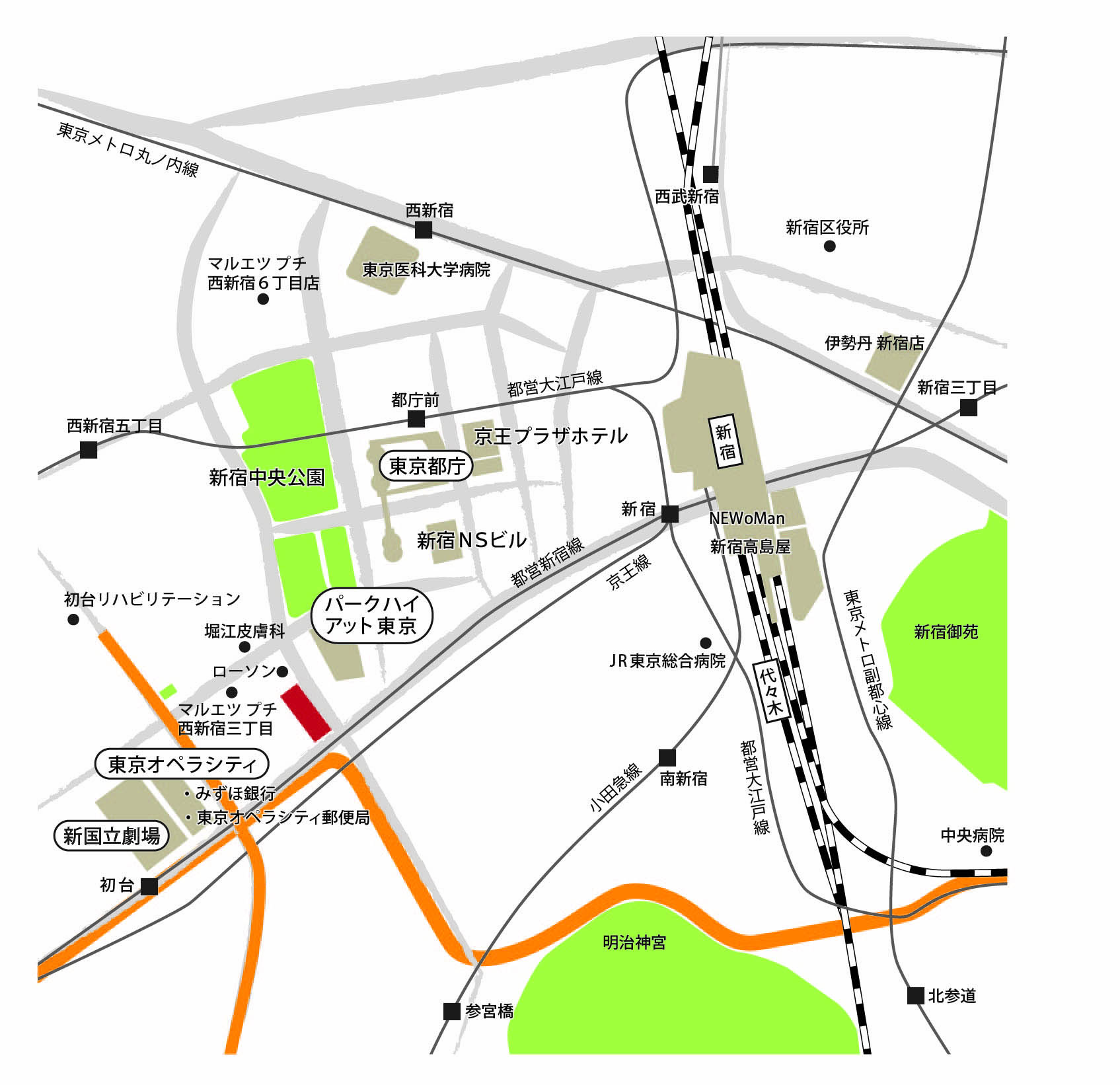 TSI 신주쿠 타워 맨션 MAP