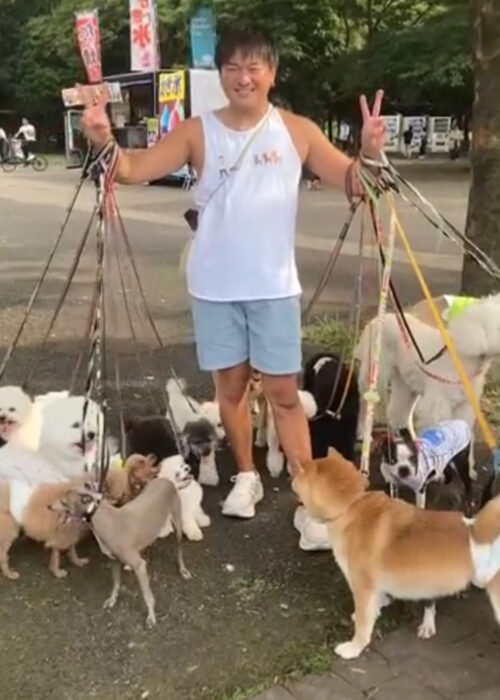 代々木公園犬のお散歩