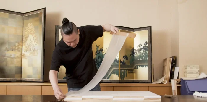 京王プラザのひなまつり片岡屏風店」三代目当主